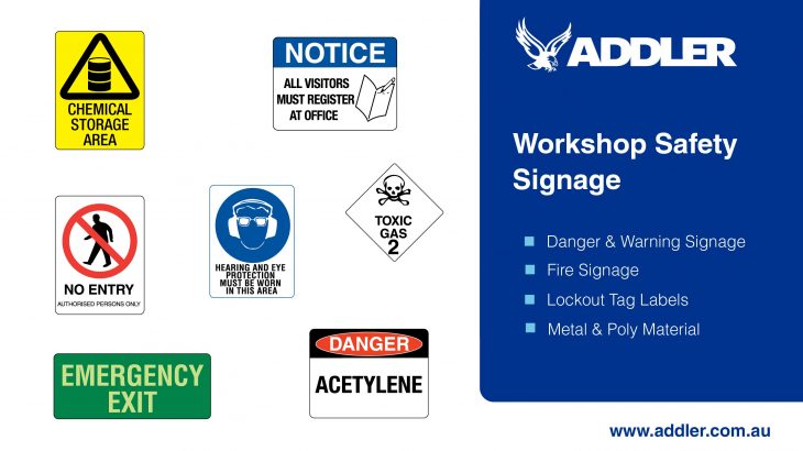 Workshop Safety Signs Danger Warning Caution